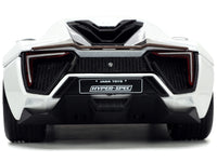 Lykan Hypersport White with Bronze Metallic Rear Spoiler "HKS" "Hyper-Spec" Series 1/24 Diecast Model Car by Jada image 5