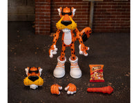 Flamin Hot Chester Cheetah glow action figure, figure and included accessories in styled display — Jada JA34049