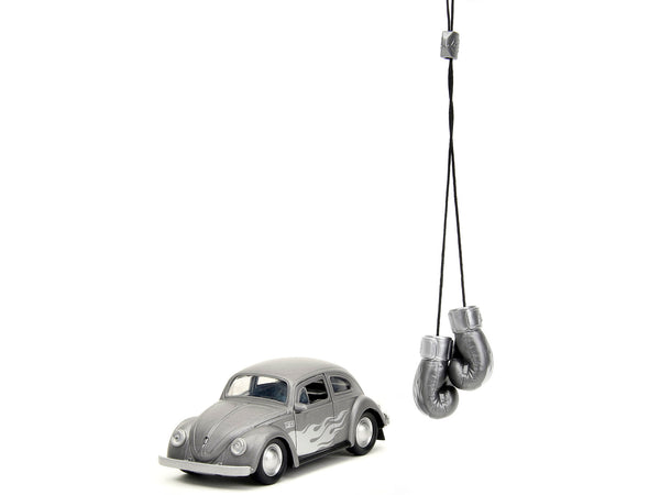 Jada 1959 Volkswagen Beetle gray Punch Buggy boxing glove set 1:32 JA34235, product image 2