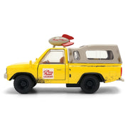 Pizza Planet Truck Yellow (Weathered) with Beige Camper "Toy Story" (1995) Movie "Hollywood Rides" Series 1/32 Diecast Model Car by Jada image 3