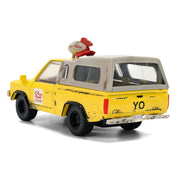 Pizza Planet Truck Yellow (Weathered) with Beige Camper "Toy Story" (1995) Movie "Hollywood Rides" Series 1/32 Diecast Model Car by Jada image 5