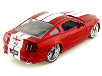 Jada 2010 Ford Mustang GT red metallic white stripes 1:24 JA92205, product image 2