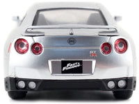 Brian's Nissan GT-R (R35) Silver Metallic "Fast & Furious" Movie 1/32 Diecast Model Car by Jada image 4