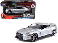 Brian's Nissan GT-R (R35) Silver Metallic "Fast & Furious" Movie 1/32 Diecast Model Car by Jada image 5