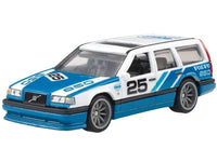 Volvo 850 Estate Wagon #25 Blue and White "Fast Wagons" Series Diecast Model Car by Hot Wheels image 2