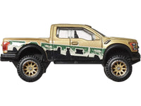 2017 Ford F-150 Raptor Pickup Truck Gold Metallic with Graphics "HW Off Road" Series Diecast Model Car by Hot Wheels