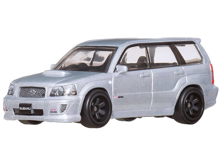 Subaru Forester STI Silver Metallic "Fast Wagons" Series Diecast Model Car by Hot Wheels image 2