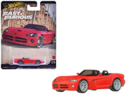 2003 Dodge Viper SRT10 Red "The Fast and the Furious: Tokyo Drift" (2006) Movie "Fast & Furious" Series Diecast Model Car by Hot Wheels image 2