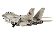 Grumman F-14A Tomcat Fighter Aircraft "VF-41 Black Aces USS Nimitz Gulf of Sidra" (1981) United States Navy 1/72 Diecast Model by JC Wings image 3