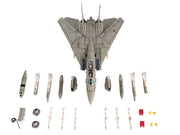 Grumman F-14A Tomcat Fighter Aircraft "VF-41 Black Aces USS Nimitz Gulf of Sidra" (1981) United States Navy 1/72 Diecast Model by JC Wings image 5