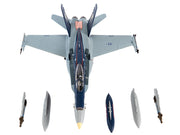 McDonnell Douglas F/A-18C Hornet Aircraft "VFA-34 Blue Blasters USS Carl Vinson Last Cruise" (2018) United States Navy 1/72 Diecast Model by JC Wings image 2