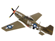 North American P-51D Mustang Fighter Aircraft "Captain Clarence E. Anderson 363rd FS 357th FG Old Crow" (1944) United States Air Force 1/72 Diecast Model by JC Wings image 2