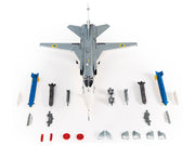 Sukhoi Su-24M Fencer-D Bomber Aircraft "Ukraine War" (2023) Ukrainian Air Force 1/72 Diecast Model by JC Wings image 3