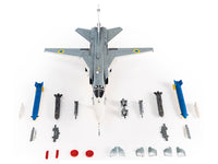 Sukhoi Su-24M Fencer-D Bomber Aircraft "Ukraine War" (2023) Ukrainian Air Force 1/72 Diecast Model by JC Wings image 3