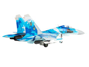 Sukhoi Su-27UB Flanker Aircraft "831st Tactical Aviation Brigade" (2017) Ukrainian Air Forces 1/72 Diecast Model by JC Wings image 3