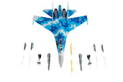 Sukhoi Su-27UB Flanker Aircraft "831st Tactical Aviation Brigade" (2017) Ukrainian Air Forces 1/72 Diecast Model by JC Wings image 4