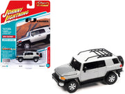 2007 Toyota FJ Cruiser Titanium Silver Metallic with White Top and Roofrack "Classic Gold Collection" Series Limited Edition 1/64 Diecast Model Car by Johnny Lightning image 2