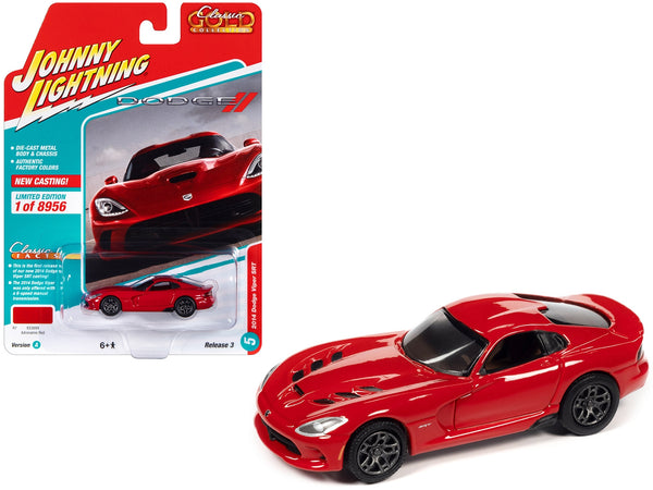 Johnny Lightning 2014 Dodge Viper SRT in Adrenaline Red.