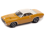 1971 Dodge Challenger R/T Butterscotch with White Top and Interior "Classic Gold Collection" 1/64 Diecast Model Car by Johnny Lightning image 2