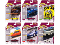 Johnny Lightning Classic Gold 2025 Release 1 Set A six-vehicle assortment.