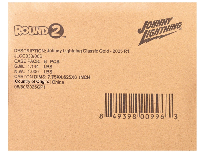 "Classic Gold Collection" 2025 Release 1 Set B of 6 Cars 1/64 Diecast Model Cars by Johnny Lightning image 2