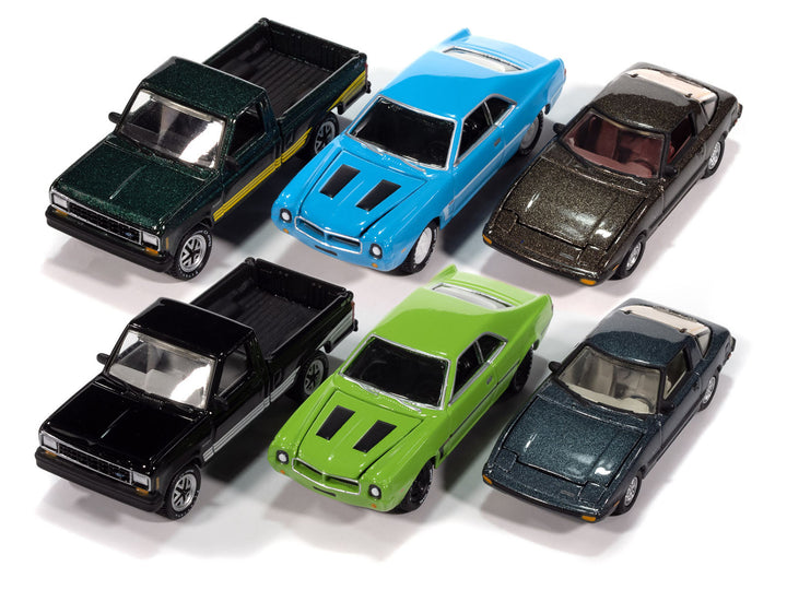 "Classic Gold Collection" 2025 Release 2 Set of 6 Cars 1/64 Diecast Model Cars by Johnny Lightning image 2