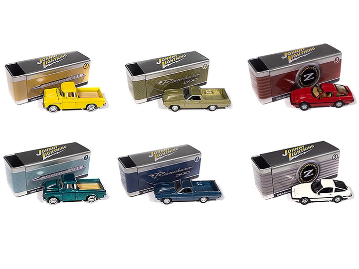Johnny Lightning Collector's Tin 2025 Set of 6 Cars Release 3 Limited Edition 1/64 Diecast Model Cars by Johnny Lightning image 2