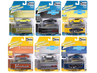 Johnny Lightning Collector's Tins 2026 Release 1 six-car assortment.
