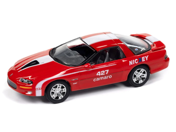 2002 Chevrolet Nickey Camaro ZL1 Bright Rally Red with White Stripes "Muscle Cars USA" Series 1/64 Diecast Model Car by Johnny Lightning image 2