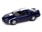 2002 Chevrolet Nickey Camaro ZL1 Navy Blue Metallic with White Stripes "Muscle Cars USA" Series 1/64 Diecast Model Car by Johnny Lightning image 2