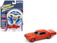 Johnny Lightning 1970 Dodge Super Bee Mr. Norm's in Hemi Orange with black details.