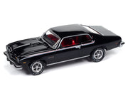 1974 Pontiac GTO Starlight Black with Red Interior "Muscle Cars USA" Series 1/64 Diecast Model Car by Johnny Lightning image 2