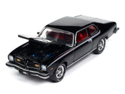 1974 Pontiac GTO Starlight Black with Red Interior "Muscle Cars USA" Series 1/64 Diecast Model Car by Johnny Lightning image 3