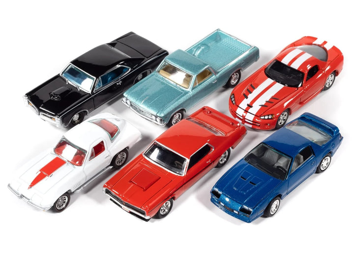 "Muscle Cars USA" 2025 Release 3 Set A of 6 pieces "MECUM Auctions" 1/64 Diecast Model Cars by Johnny Lightning image 2