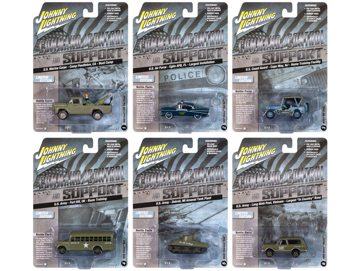 "Military" Set B of 6 pieces 2024 Release 2 Limited Edition Diecast Models by Johnny Lightning image 2