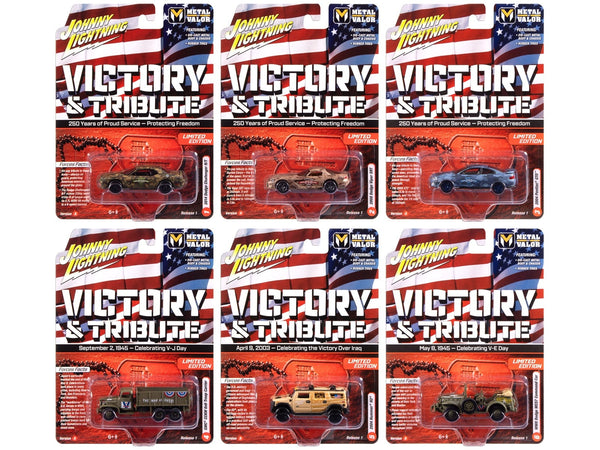 Johnny Lightning Military 2025 Release 1 Set A six-vehicle assortment.