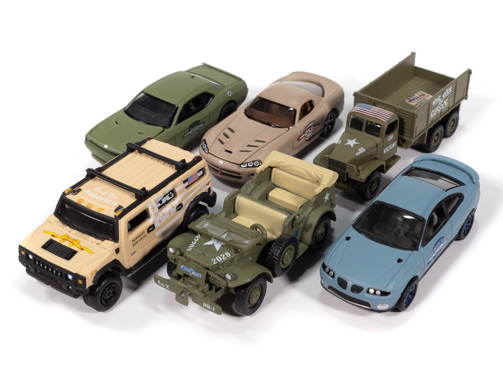 "Military" Set B of 6 pieces 2025 Release 1 Limited Edition Diecast Models by Johnny Lightning image 2