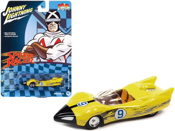 Johnny Lightning Racer X Shooting Star, Speed Racer raced-version finish.