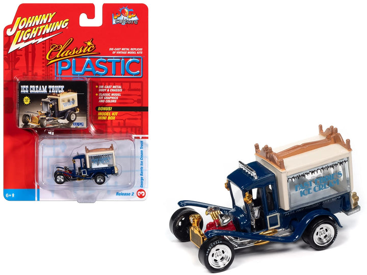George Barris Ice Cream Truck Blue "Classic Plastic" "Pop Culture" 2024 Release 2 1/64 Diecast Model Car by Johnny Lightning image 2
