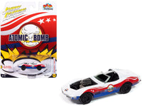 Johnny Lightning 1969 Corvette Atomic Bomb in white with Stuntman Mike graphics.