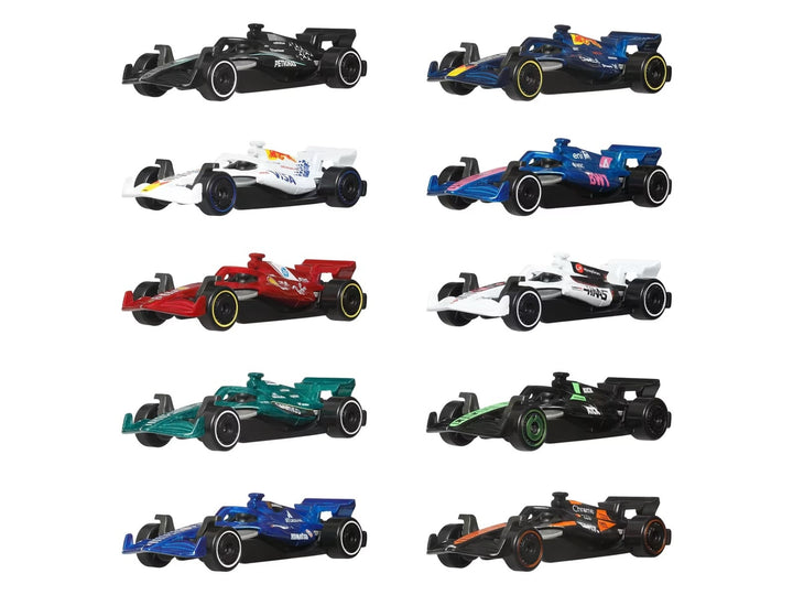 2025 Formula 1 World Championship 10 piece Set Diecast Model Cars by Hot Wheels image 2