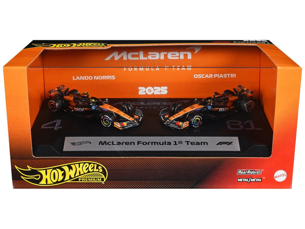 Hot Wheels 2025 McLaren Formula 1 Team two-piece set JMM91, product image 1