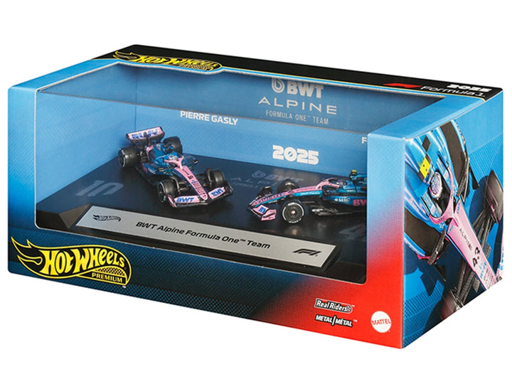"BWT Alpine Formula One Team" Formula One F1 World Championship (2025) 2 Piece Set Diecast Model Cars by Hot Wheels image 2
