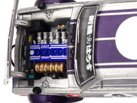 Nissan Skyline 2000GT-R (KPGC10) "Kaido Works V1" RHD (Right Hand Drive) #0 Silver Metallic with Purple Stripes (Designed by Jun Imai) "Kaido House" Special 1/64 Diecast Model Car by Mini GT image 4