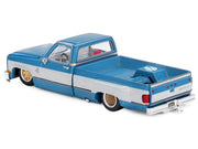 Chevrolet Silverado Dually Pickup Truck "Vintage Spec V1" Light Blue Metallic with White Sides and Interior (Designed by Jun Imai) "Kaido House" Special 1/64 Diecast Model Car by Mini GT image 5