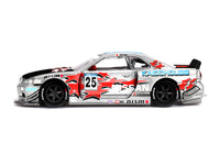 Nissan Skyline GT-R (R34) "Kaido Star Racing V1" RHD (Right Hand Drive) #25 Gray Metallic with Black Hood and Graphics (Designed by Jun Imai) "Kaido House" Special 1/64 Diecast Model Car by Mini GT image 4