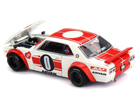 Nissan Skyline 2000GT-R (KPGC10) "Kaido Works V2" RHD (Right Hand Drive) White with Red Stripes (Designed by Jun Imai) "Kaido House" Special 1/64 Diecast Model Car by Mini GT image 4