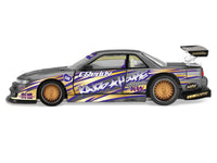 Nissan Silvia S13-R "Kaido Drift V1" RHD (Designed by Jun Imai) Gray Metallic with Graphics "Kaido House" Special 1/64 Diecast Model Car by Mini GT image 3