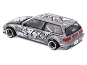 Honda Civic (EF) "Manga V1" Gray Metallic with Graphics (Designed by Jun Imai) "Kaido House" Special 1/64 Diecast Model Car by Mini GT image 4