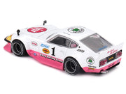 Nissan Fairlady Z RHD (Right Hand Drive) #1 "Tamiya Racing - Frog Racing Team" White and Pink (Designed by Jun Imai) "Kaido House" Special 1/64 Diecast Model Car by Mini GT image 4